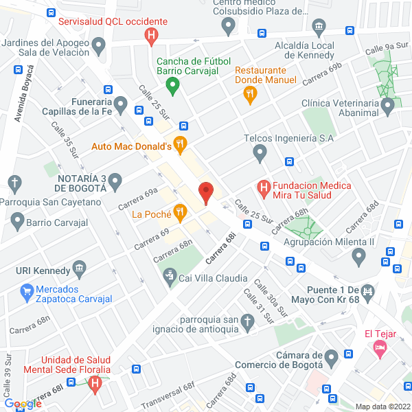 Map of Fibras Y Químicos S.A.S.