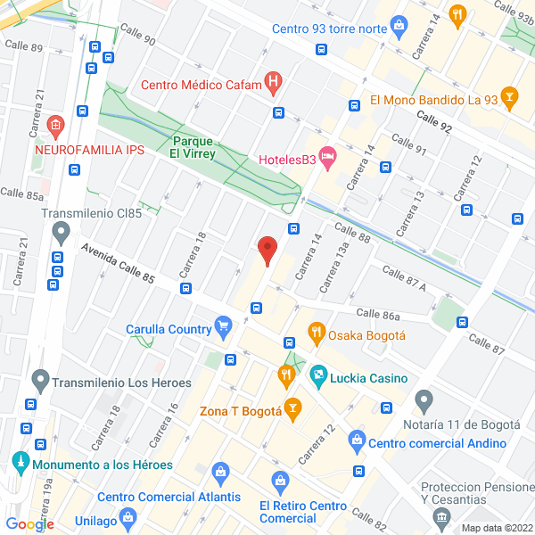 Map of Green Sky Investments S.A.S.