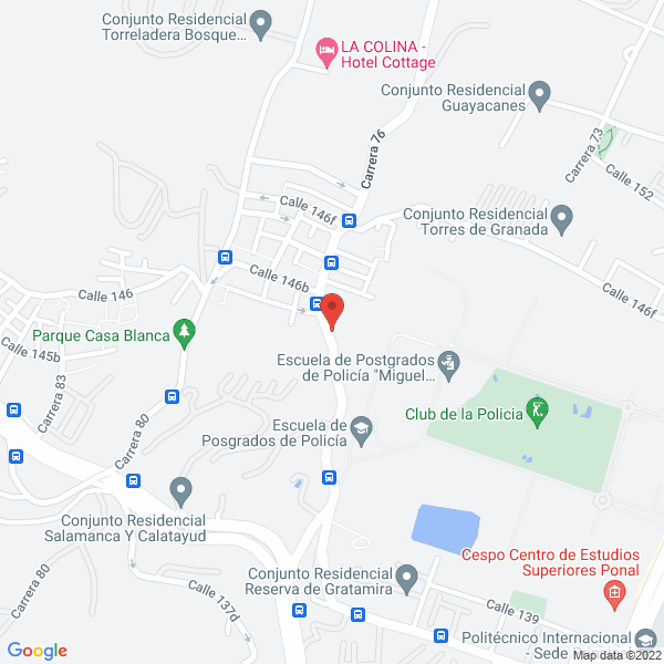 Map of Academia De Tenis Casablanca S.A.S.