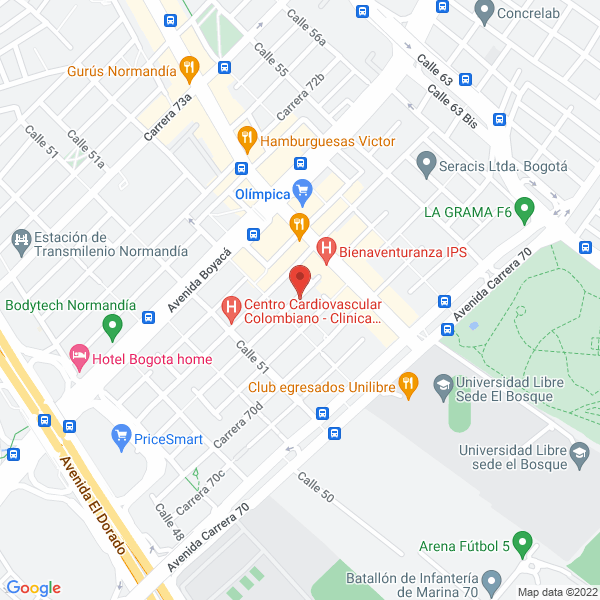 Map of Inversiones Gommon S.A.S.