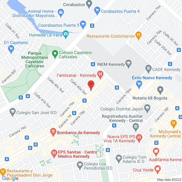 Map of Almacén Tecnillaves S.A.S.