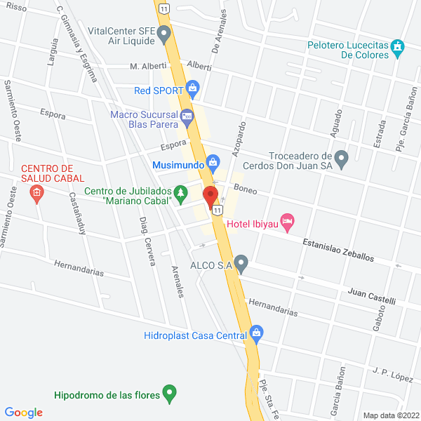 Map of Marisa V Bergamasco
