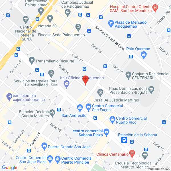 Map of Importadora Ferretera Ferromax S.A.S.