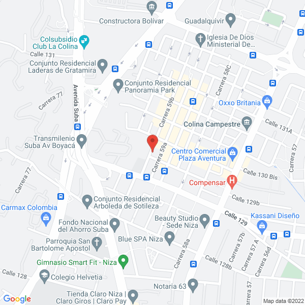 Map of Sohertaxi Administradora S.A.S.