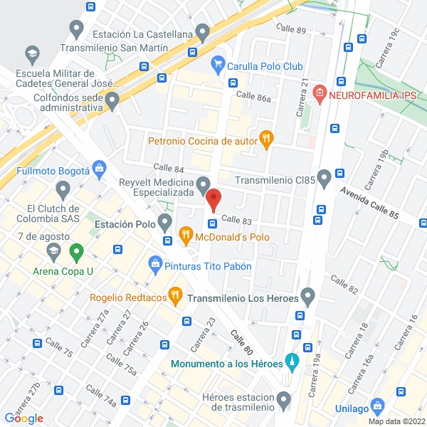 Map of Inversiones P.J.M S.A.S.