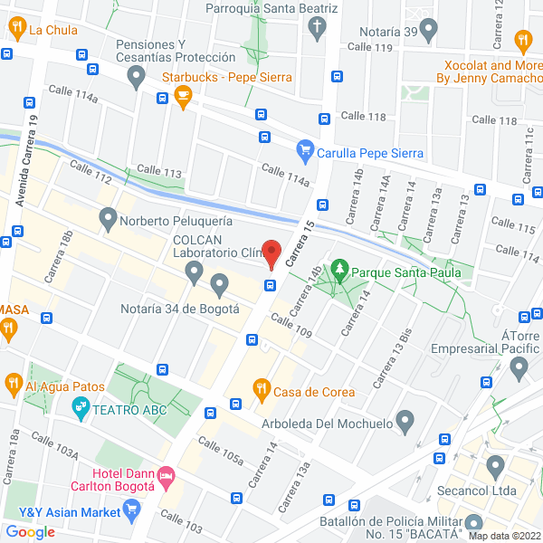 Map of Inversiones Mistico S.A.S.