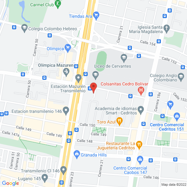 Map of Holsan S A S