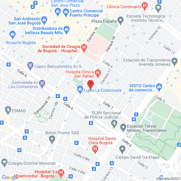 Map of Central De Amortiguadores Y Muelles Cante S.A.S.