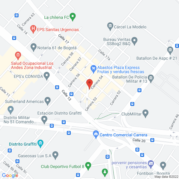 Map of Mangueras Y Suministros Industriales Ltda.