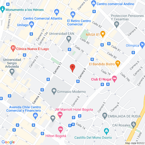Map of Inversiones Harb Co S.A.S.