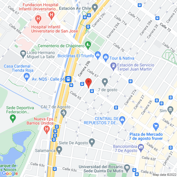 Map of Llantas Y Rinés Mc S.A.S.