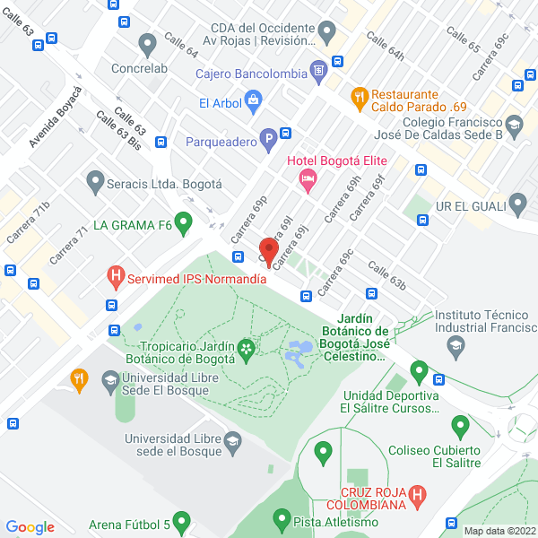 Map of Comercializadora De Abastecimientos Técnicos S.A.S.