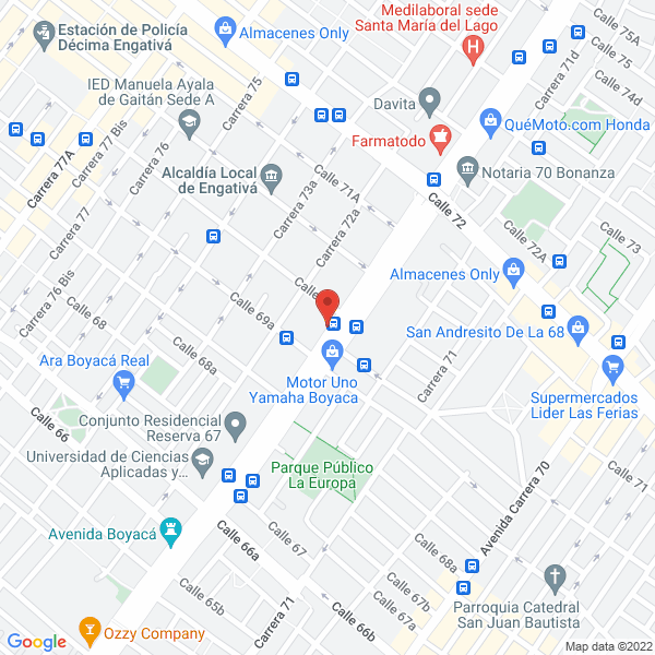 Map of Transportes Y Servicios R F Ltda.