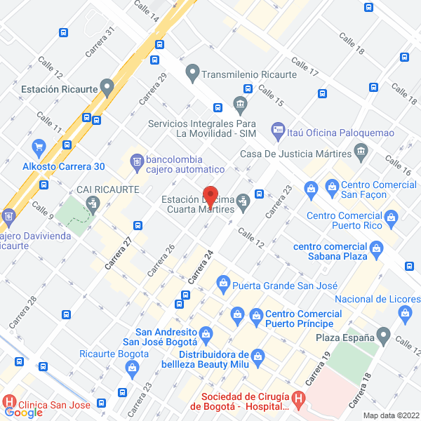 Map of Zona Franca Colombia Zfc S.A.S.