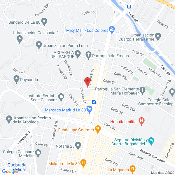 Map of Fresh Fruits Colombia S.A.S
