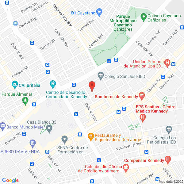 Map of Real Tours International S.A.S.