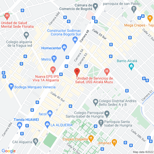 Map of Remodelaciones Albarracín S.A.S.