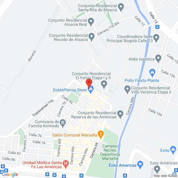 Map of Adserco S.A.S