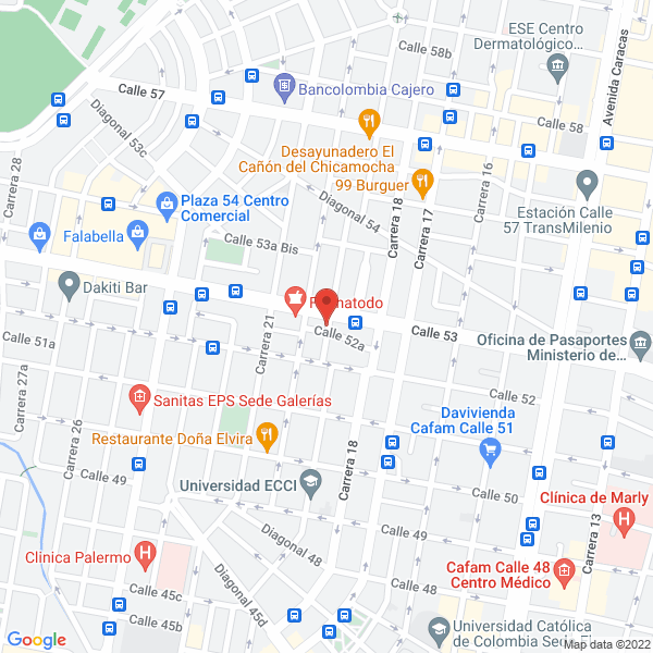 Map of Comercializadora Y Distribuidora Santana A & L S.A.S.