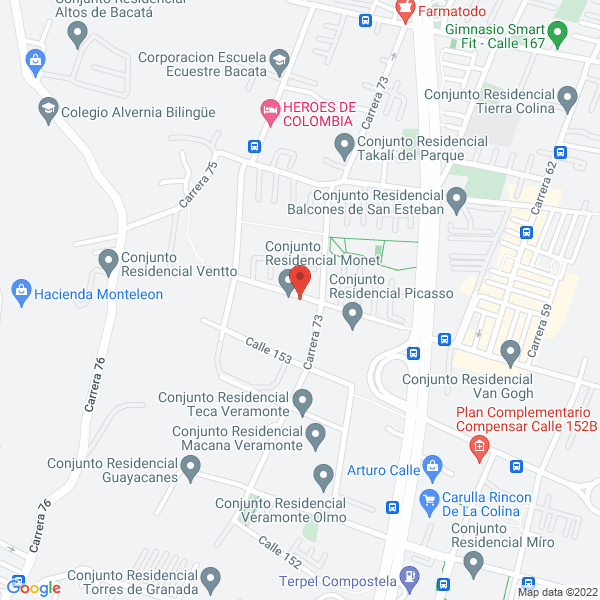 Map of Andy Car Wash S.A.S.