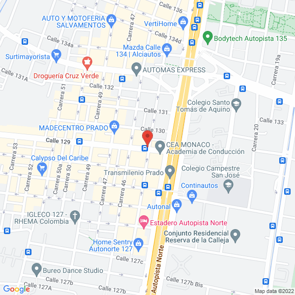 Map of Electroiluminaciones Del Prado S.A.S.