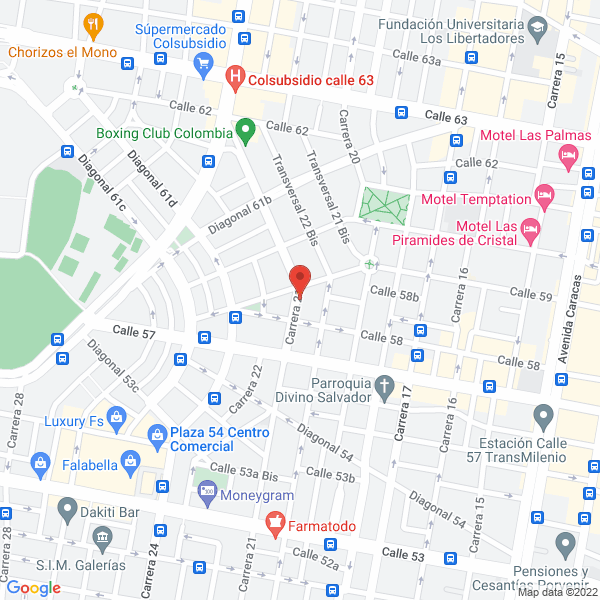 Map of Psicologas Asesoras Integradas Ltda.