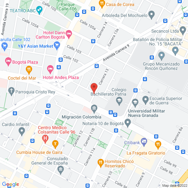 Map of Tecnocasinos & Servicios S.A.S.