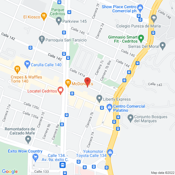 Map of Entrepanes Sandwich Shop S.A.S.