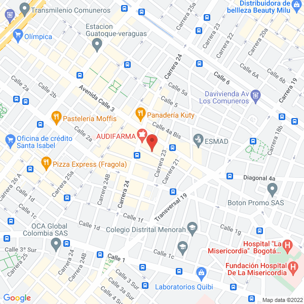 Map of Comercializadora De Equipos Médicos Expomedic S.A.S.