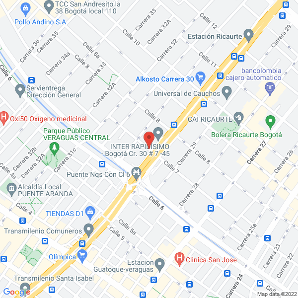 Map of Imperial De Tornillos Y Herramientas Ltda.