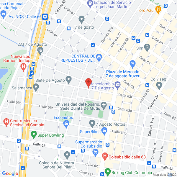 Map of Inversiones Páez Y Asociados S.A.S.