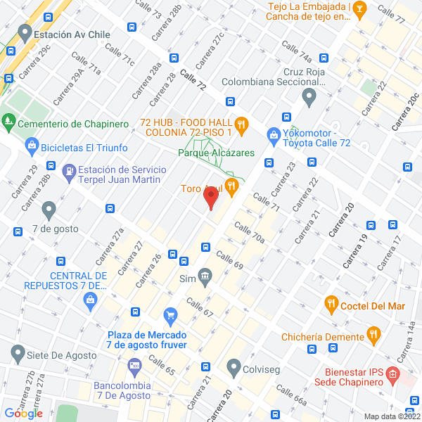 Map of Grupo Colors International S.A.S