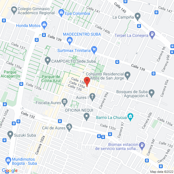 Map of Liceo Infantil Retoñitos