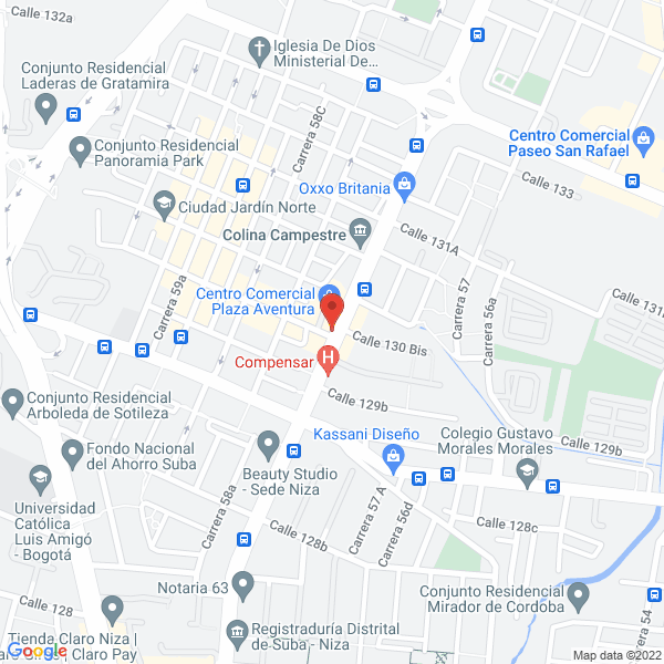 Map of Inversiones Jdm Asociados S.A.S.