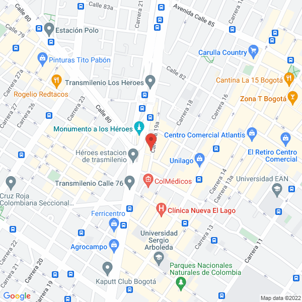 Map of Optica Del Norte Ltda