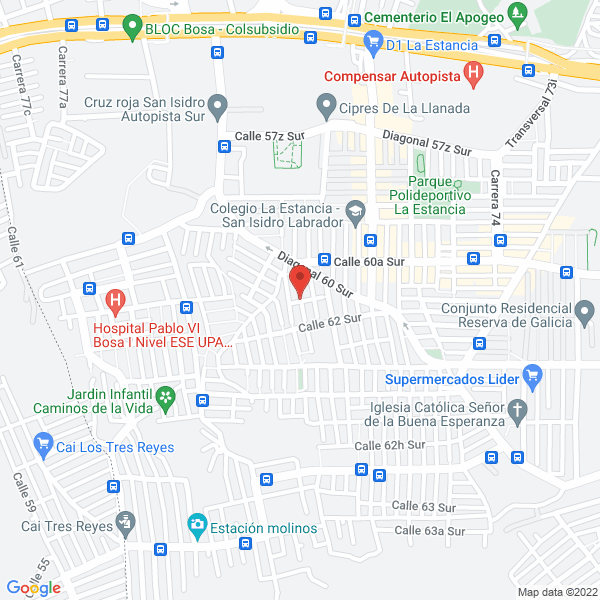 Map of Distriquímicos R & R Ltda.
