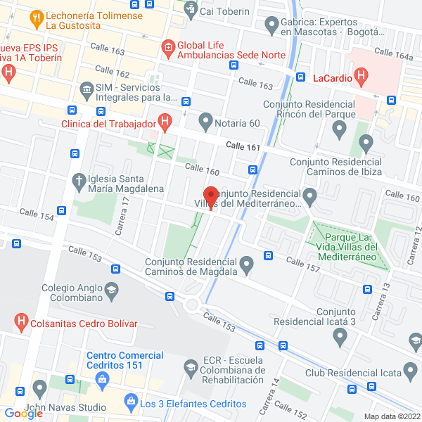 Map of Hideto S.A.S.