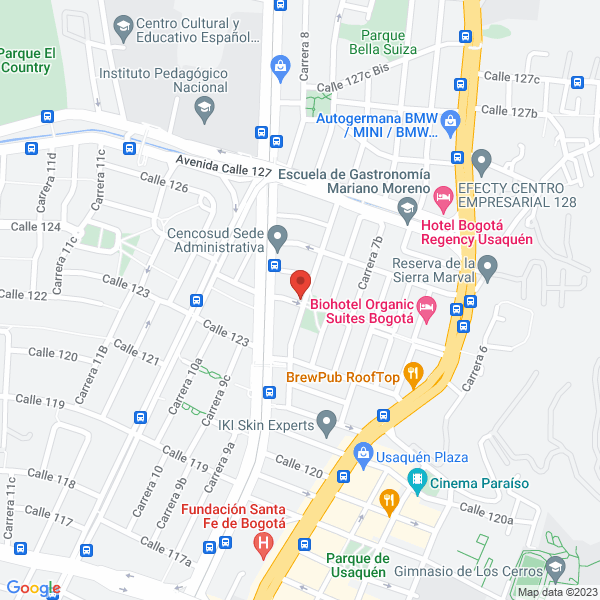Map of Tactica Equipos Servicios Y Sistemas S.A.S.