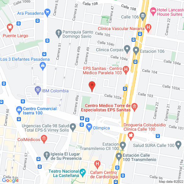 Map of Crea Producciones S.A.S.