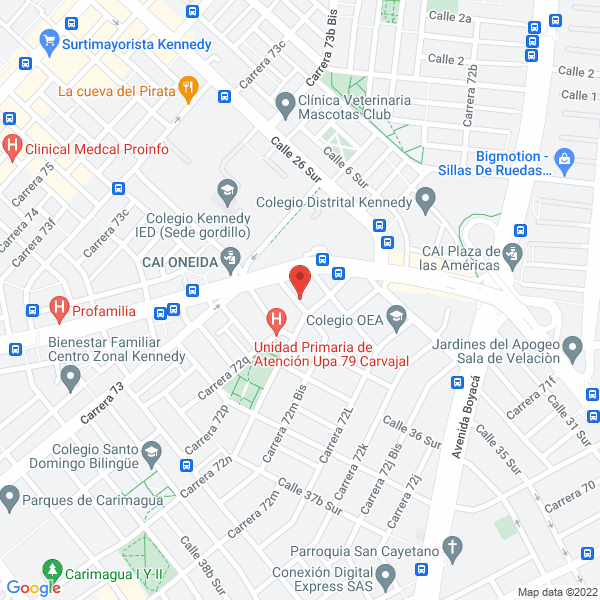 Map of Agrícolas Telnar S.A.S.