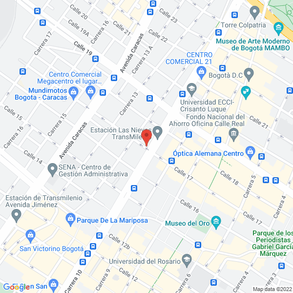 Map of Eléctricos Industriales Ya S.A.S.