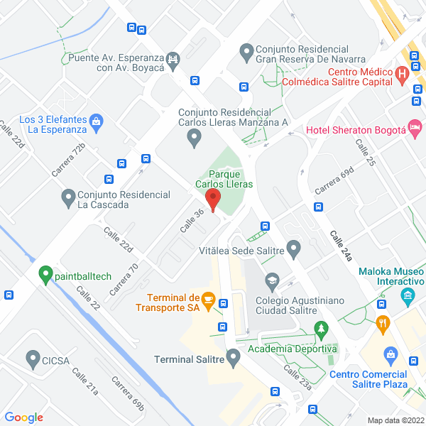 Map of The Pie House S.A.S