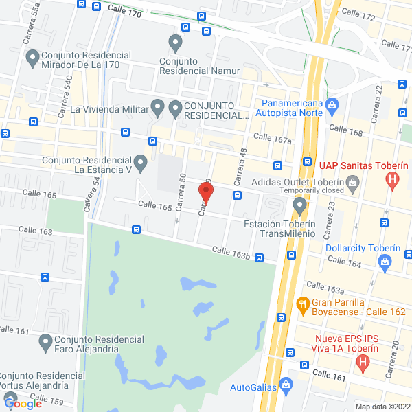 Map of Editorial Puente Levadizo S.A.S.