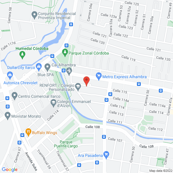 Map of Inversiones W Valencia H S.A.S.