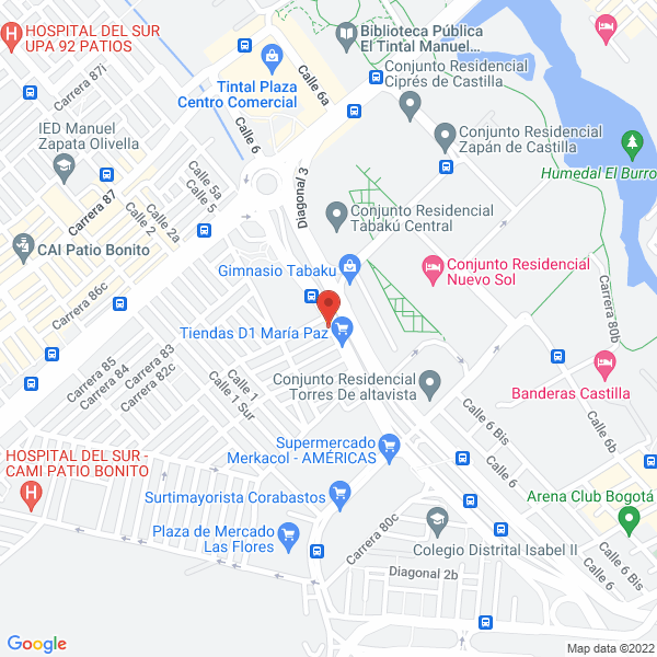 Map of D&G Arte Dental S.A.S.