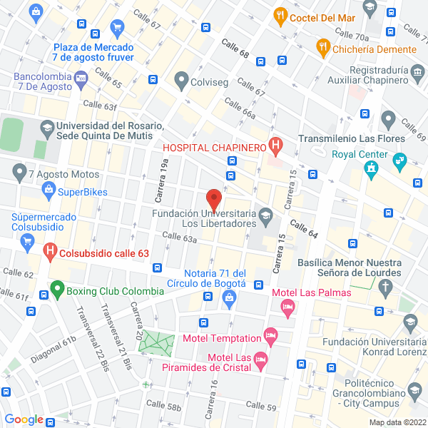 Map of Jcp Inversiones S.A.S.