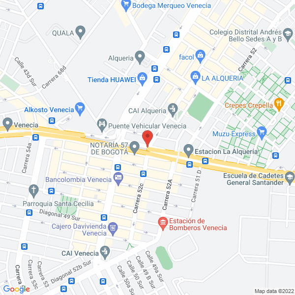 Map of Empresa Mixta De Gas S.A.S. Esp