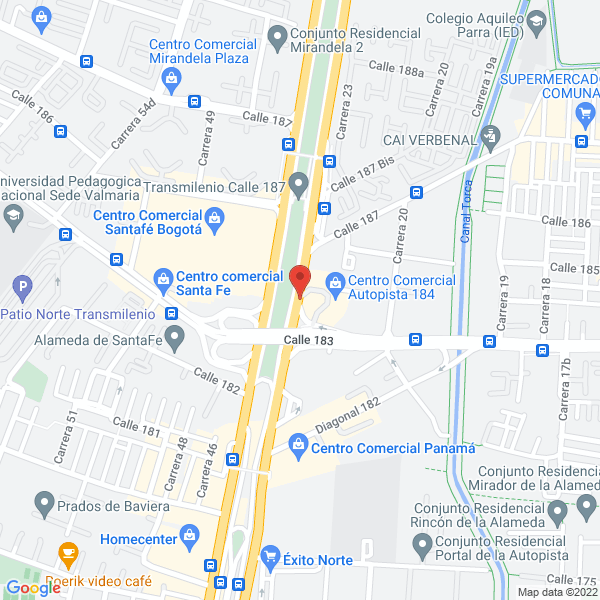 Map of Alimentos San Marcos S.A.S.