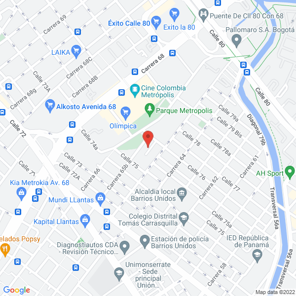Map of Master Energym S.A.S.