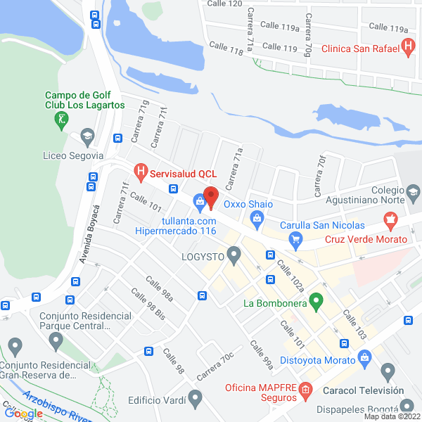 Map of Spa 116 S.A.S.